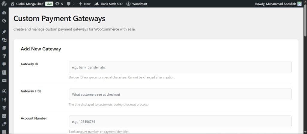 woocommerce custom gateway6