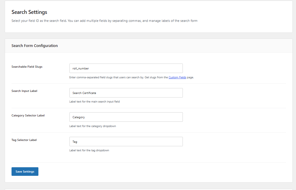 Add Search Field